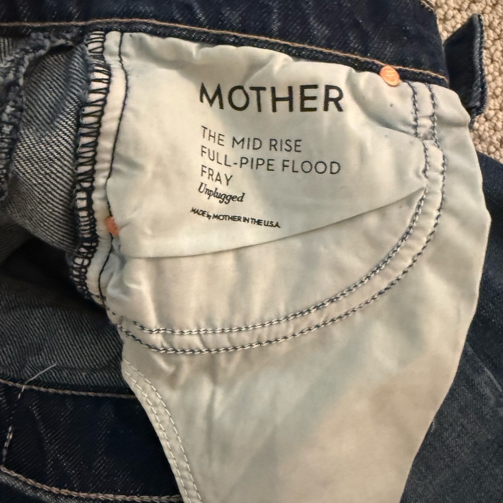 Mother Women's mid-rise Full Pipe Flood jeans NWT - Picture 5 of 10